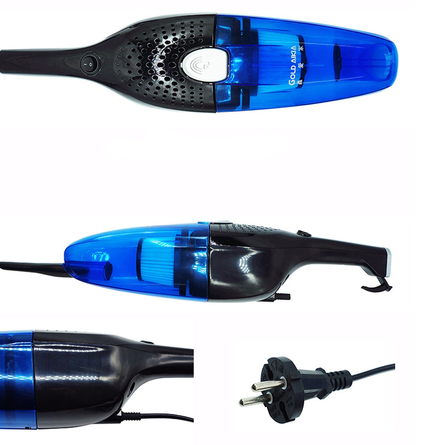 Corded Stick Vacuum, 3-in-1 Lightweight Corded Upright and Handheld Multi-Surface Vacuum, 10KPa Powerful Suction Household Vacuum Cleaners for Home Carpet and Floor,Blue