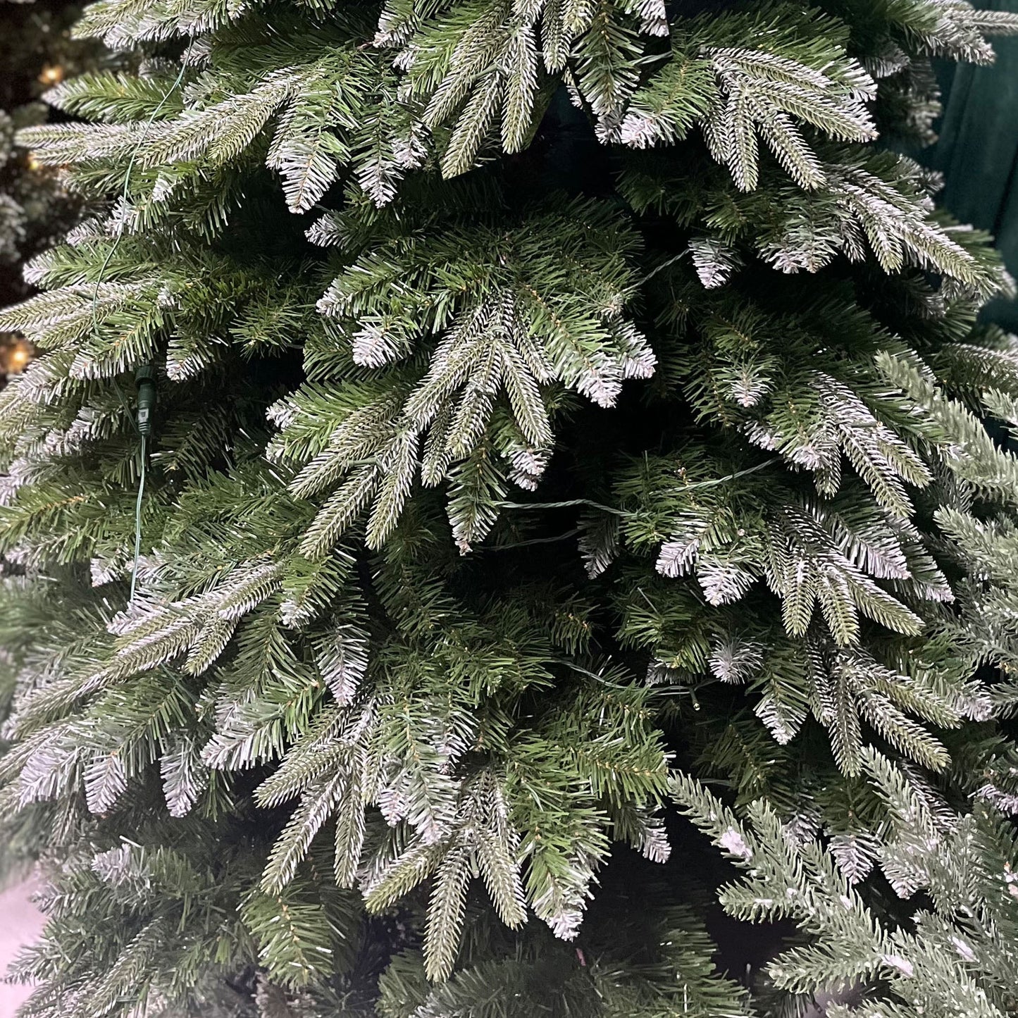 7 FT Christmas Tree ,with PE Branch 1249 Tips, Hinged Artificial Holiday Xmas Christmas Decoration, Metal Base Stand, Green