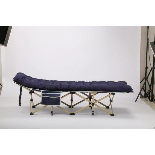 Portable Camping Cot with Mattress, Folding Camp Bed