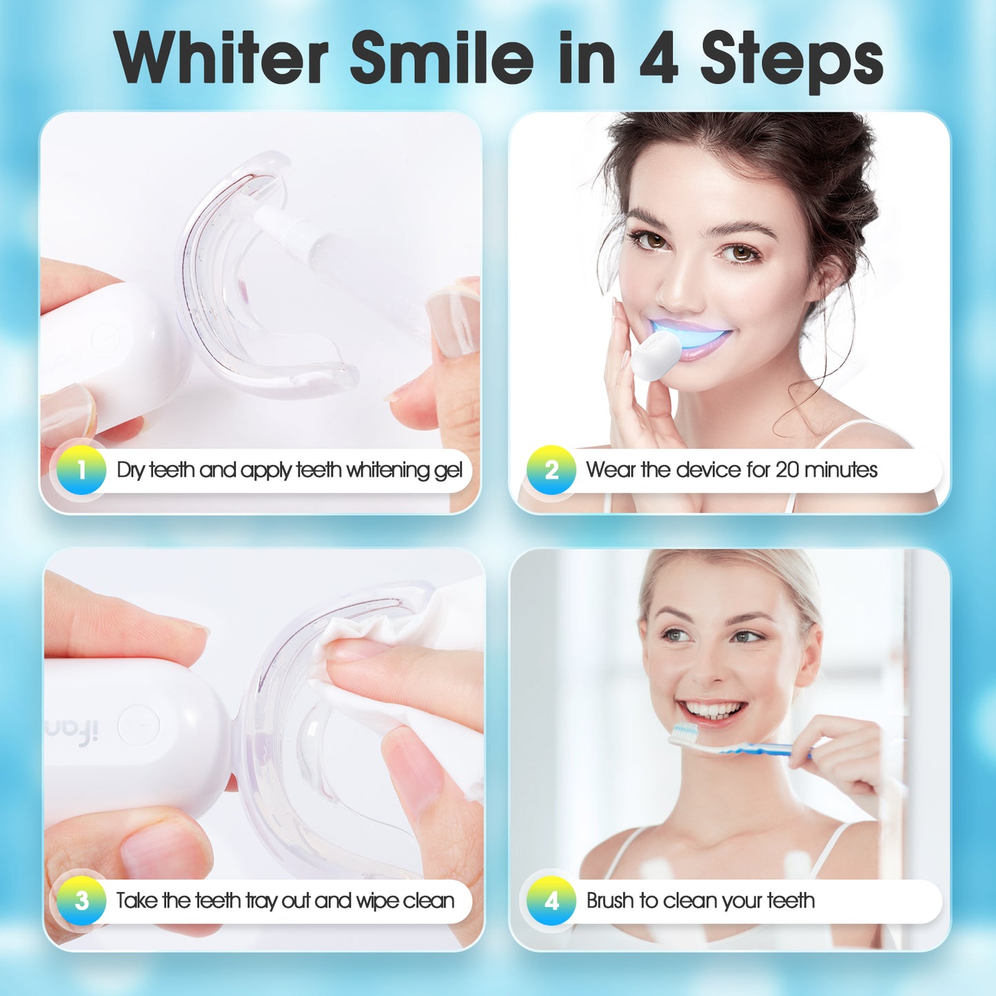 iFanze Blue Light Teeth Whitening Device