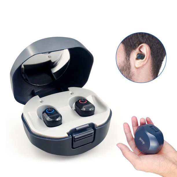 Doosl Hearing Aids for Ears, Doosl Hearing Amplifier for Adults Seniors with Case, In-Ear Digital Hearing Aids with Noise Reduction, Voice Enhancer, Audio Sound Amplifier, Both Ears