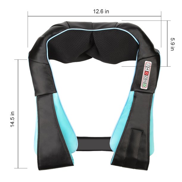 Neck and Back Massager, Deep Tissue 4D Kneading Massage Pillow, Massagers for Neck and Back with Heat for Shoulder, Leg, Body Muscle Pain Relief, Home, Office, and Car Use
