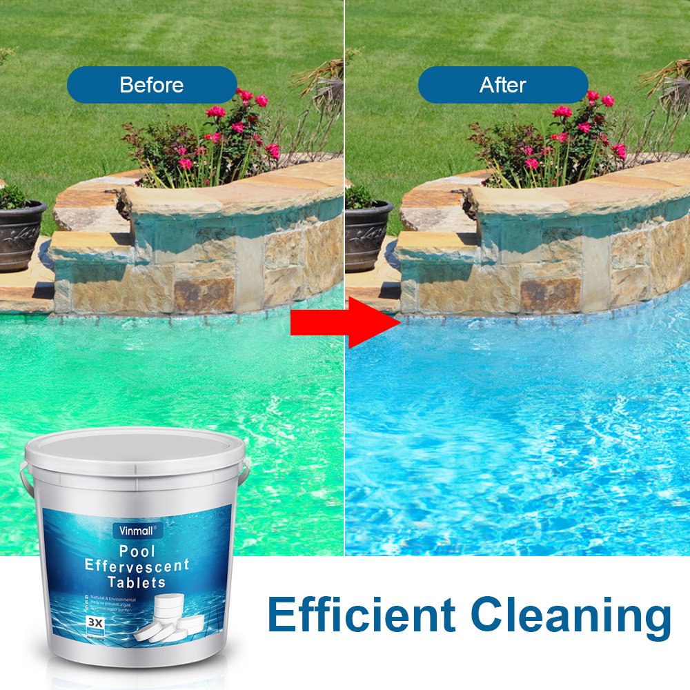Melliful 3-inch Chlorine Tablets for Pool Shock, 25 Counts, 11.1 lbs