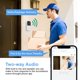1080P Video Doorbell Camera, WiFi Smart Door Camera, Motion Detection, 2-Way Audio, Waterproof, Rechargeable, Support Cloud Storage, Night Vision for iOS Android