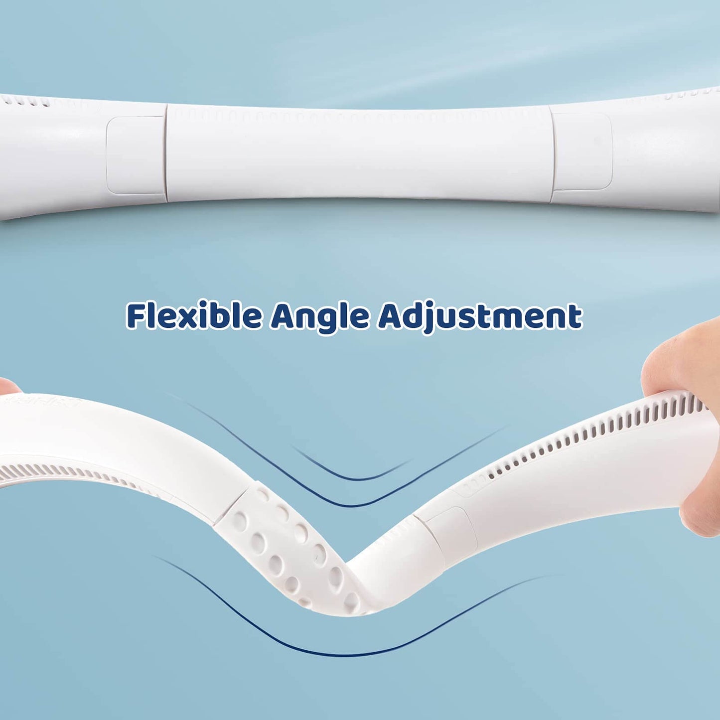 Doosl Portable Neck Fan, Hands Free Bladeless Fan, 3000mAh Battery Operated Wearable Personal Fan