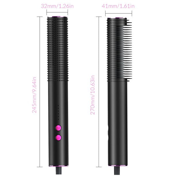 iFanze Hair Straightener Brush,Hair Straightening Brush Hot Curling Iron with Anti-Scald Feature Auto Temperature Lock Auto-Off Function