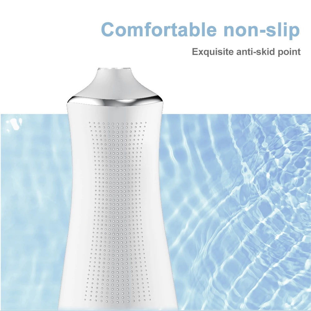 ifanze Cordless Water Flosser Teeth Cleaner, 350ML Portable and USB Rechargeable Oral Irrigator, IPX7 Waterproof, 3-Mode Water Flossing with 5 Jet Tips for Home and Travel