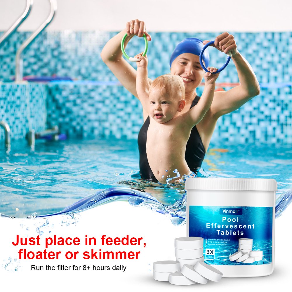 Melliful 1/3 inch Chlorine Tablets for Pool, 180 Count