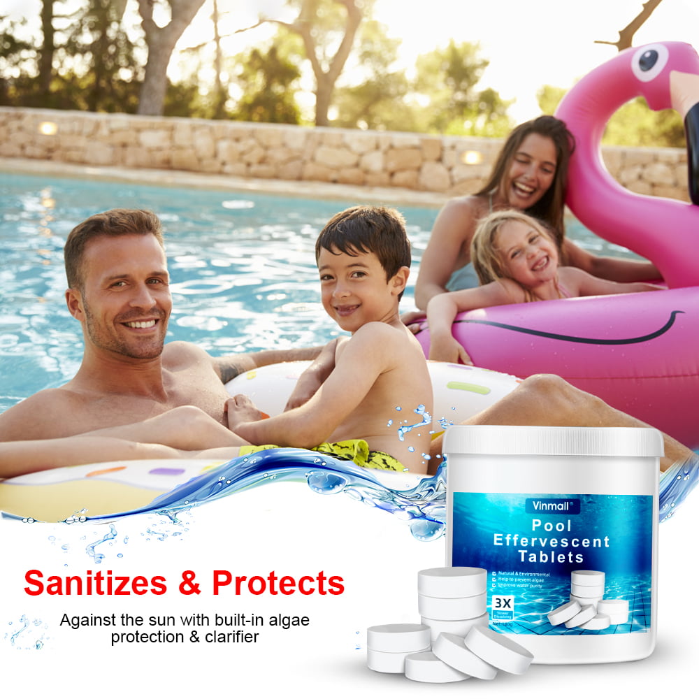 Melliful 180Pcs Chlorine Tablets for Pool