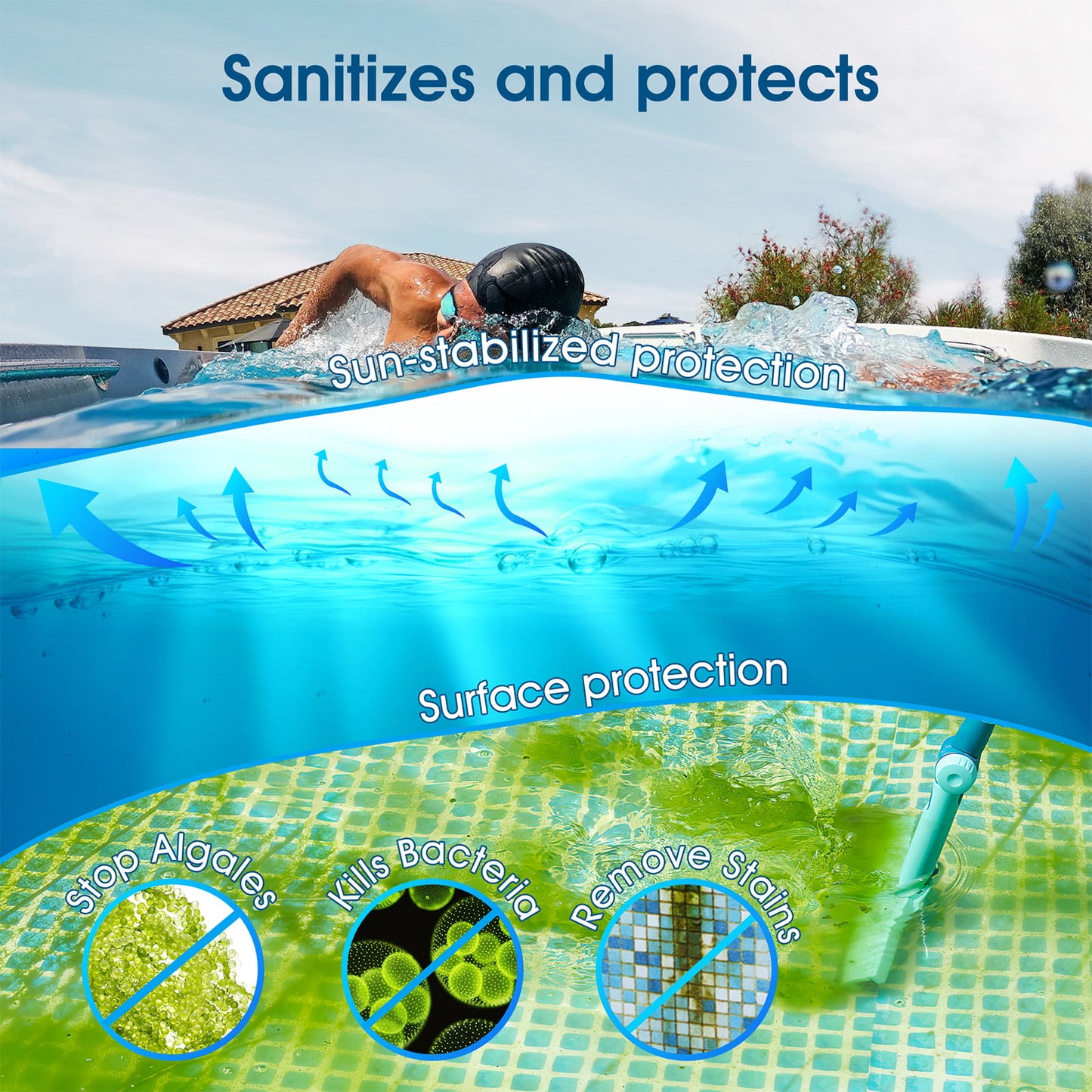 Pool Chlorine Tablets, 330PCS