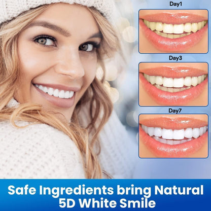 56 PCS Instant Teeth Whitening Strips, Teeth Whitener Strips Teeth Whitening Kit for Removing Dirt, Fast Tooth Whitening with No Sensitivity, Teeth Bleaching No Need for Powder or Gel