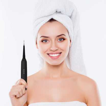 Tartar Remover for Teeth, Portable 5 in 1 LED Plaque Remover, Dental Tools Teeth Stain Remover, Dental Calculus Remover with Dental Floss Mirror and Tweezer