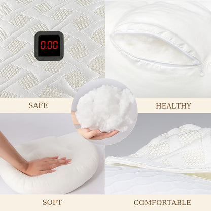 Pregnancy Pillows for Sleeping, Maternity Pillow for Pregnant Women with Detachable and Adjustable Pillow Cover, Support for Belly, Back, Legs, Hips