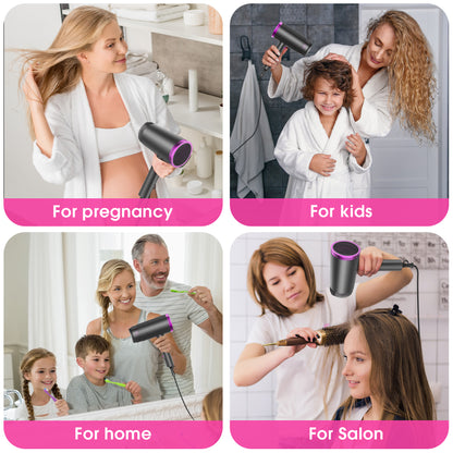 2000W Hair Dryer,Professional Ionic Hair Blow Dryers with 3 Heat Settings,2 Speed, Cool Settings,Fast Drying Blow Dryer for Home,Travel,Salon and Hotel