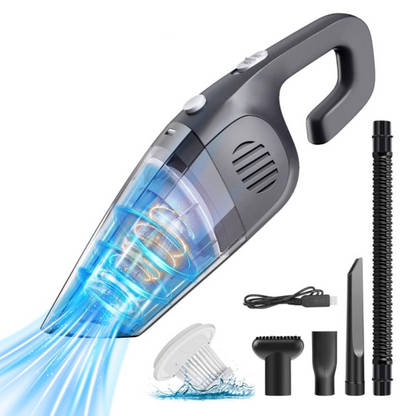 Qunler Handheld Vacuum Cordless, 7.5KPA Powerful Multi Stage Suction Portable Car Vacuum Cleaner, Quick Charge Handheld Vacuum with Washable HEPA Filter for Car