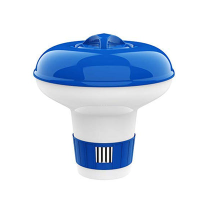 iFanze 5 inch Chemical Dispenser for Spa and Personal Pools, Compatible With 1" Bromine and Chlorine Tablets, Blue & White