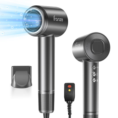Hair dryer, High-Speed Blow Dryer With 3 Temps & 3 Speeds, 500 Million Negative Ions Hair dryer, 150,000 RPM Brushless Motor for Fast Drying