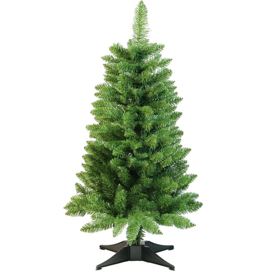 3 FT Christmas Tree 160 Tips, Hinged Artificial Holiday Xmas Christmas Decoration, Green
