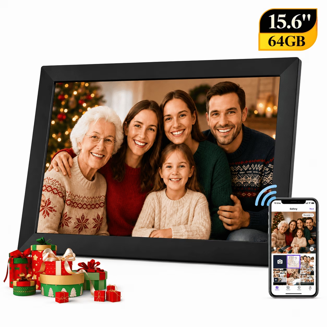 15.6-Inch WiFi Digital Picture Frame