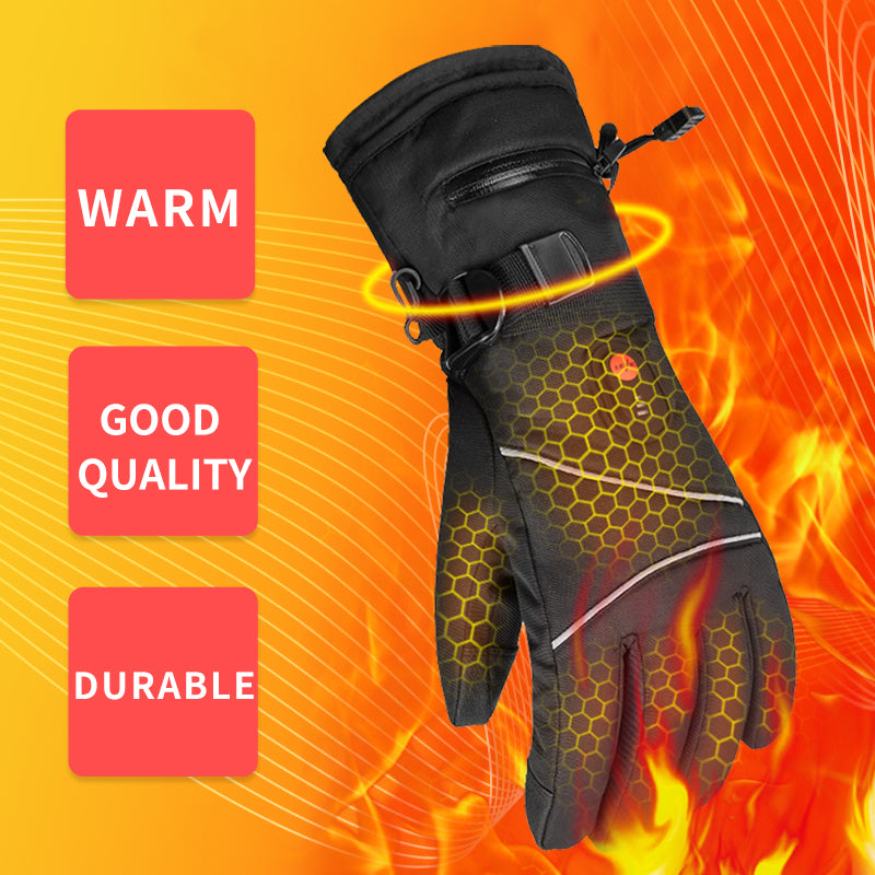 iFanze Heated Gloves, Outdoor Indoor Rechargeable Hand Warmer Glove Liners for Climbing Hiking Cycling, 7.4V Fast Heating, Winter Must Have Thermal Heated Motorcycle Gloves, Universal Size