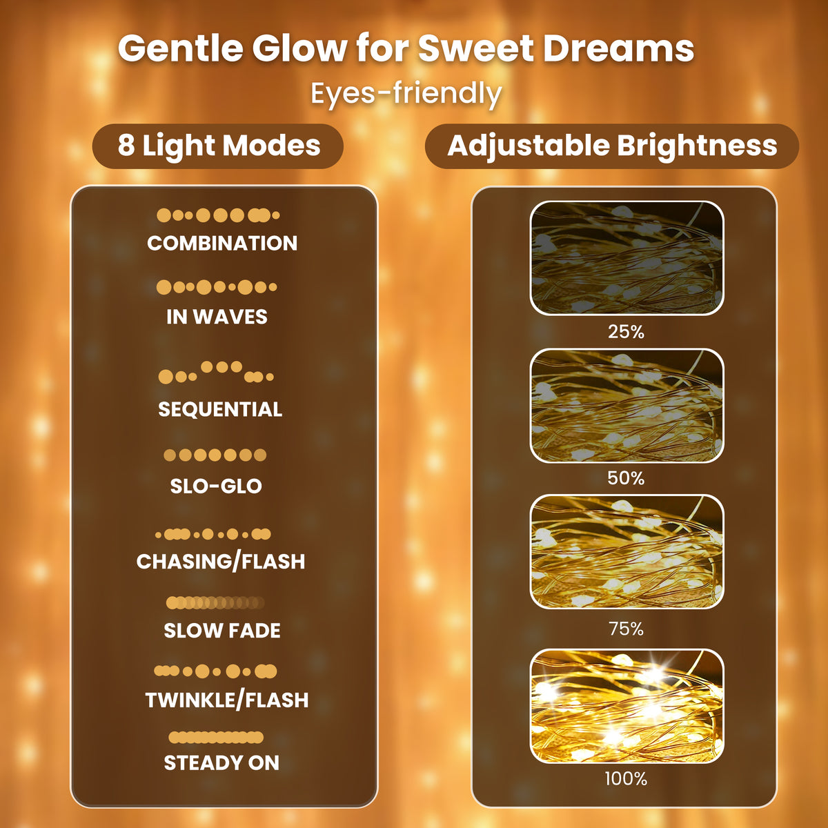 9.9x9.9ft Window Curtain String Light, 300 Waterproof LED Twinkle Lights, 8 Modes Fairy Lights USB Remote Control Lights for Christmas Bedroom Party Wedding Home Garden Wall Decorations