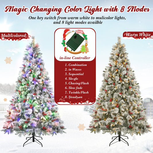 Prelit Christmas Tree, Multi-color