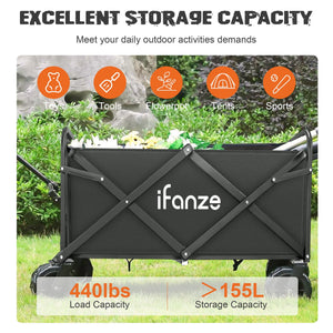 Ifanze Large Collapsible Folding Wagon