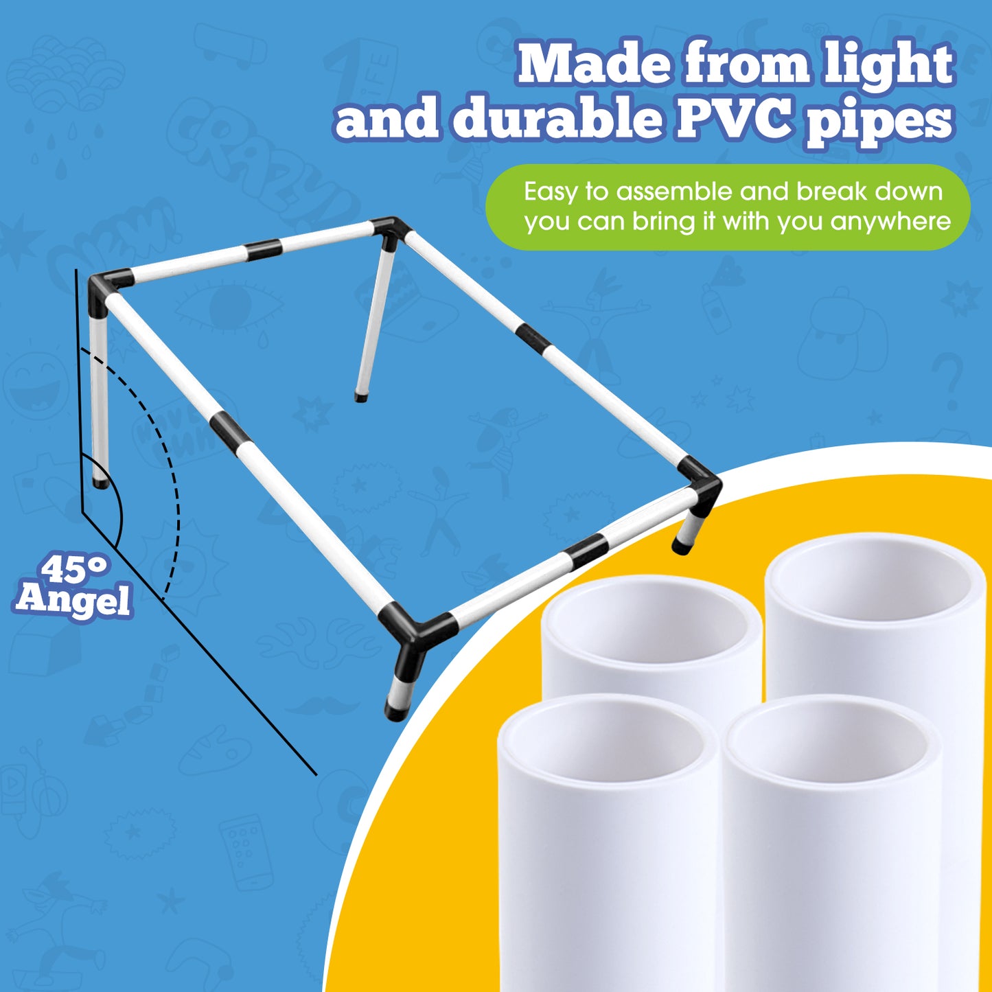 Qunler Cornhole Game, Portable 3 Holes Cornhole Beanbag Toss Set, Indoor Outdoor Toys for Kids