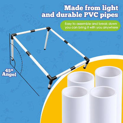 Qunler Cornhole Game, Portable 3 Holes Cornhole Beanbag Toss Set, Indoor Outdoor Toys for Kids