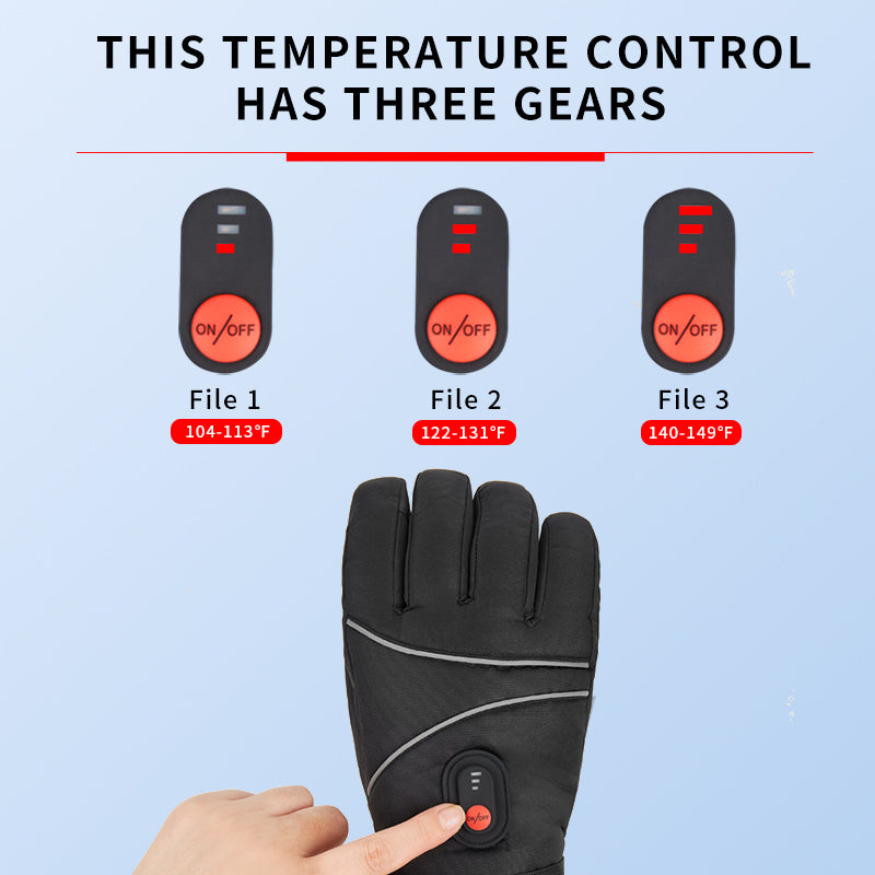 iFanze Heated Gloves, Outdoor Indoor Rechargeable Hand Warmer Glove Liners for Climbing Hiking Cycling, 7.4V Fast Heating, Winter Must Have Thermal Heated Motorcycle Gloves, Universal Size