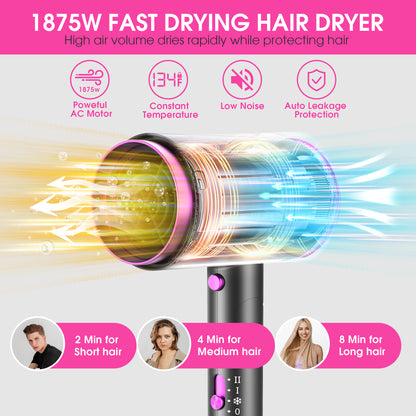 2000W Hair Dryer,Professional Ionic Hair Blow Dryers with 3 Heat Settings,2 Speed, Cool Settings,Fast Drying Blow Dryer for Home,Travel,Salon and Hotel