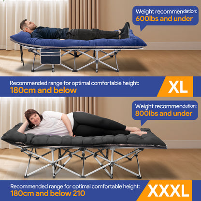 Folding Camping Cot for Adults, 75"* 28"
