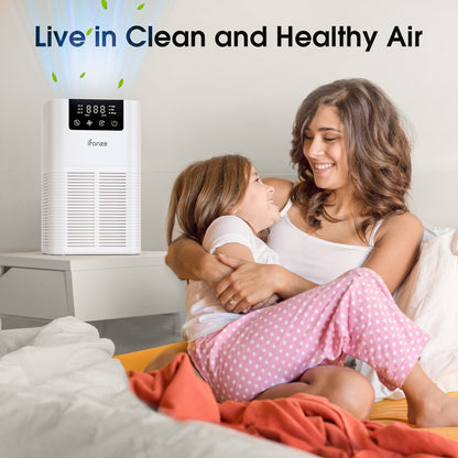 Air Purifiers for Pet Hair Home Large Room Up to 600 Sq.ft with Air Quality Sensor & Auto Mode, Fragrance Sponge, LCD Display, HEPA Air Purifier Filter 99.97% of Pollen Allergies Smoke for Bedroom