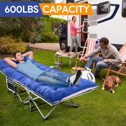 Folding Camping Cot for Adults, 75"* 28"