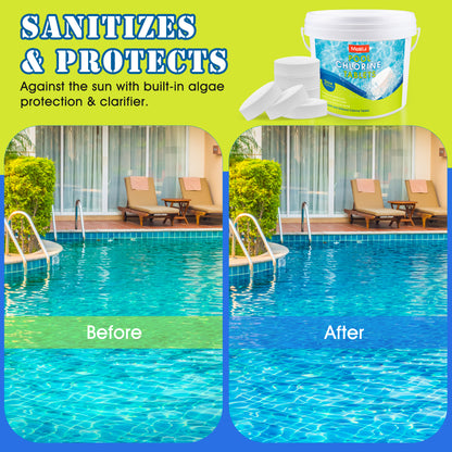 Melliful 3 Inch Chlorine Tablets for Pool 25pcs