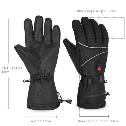 iFanze Heated Gloves, Outdoor Indoor Rechargeable Hand Warmer Glove Liners for Climbing Hiking Cycling, 7.4V Fast Heating, Winter Must Have Thermal Heated Motorcycle Gloves, Universal Size