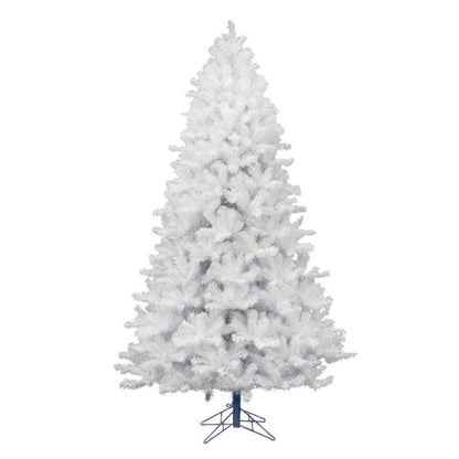 7 Foot Pre-lit Snow Flocked Christmas Tree with 300 LED Lights, Artificial Snowy Xmas Tree with Reinforced Metal Base for Home Office Party Holiday Decorations ,White
