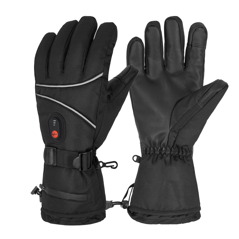 iFanze Heated Gloves, Outdoor Indoor Rechargeable Hand Warmer Glove Liners for Climbing Hiking Cycling, 7.4V Fast Heating, Winter Must Have Thermal Heated Motorcycle Gloves, Universal Size
