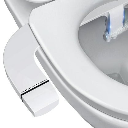 Bidet Toilet Seat Attachment, Non-Electric Self Cleaning Bidet with Posterior & Feminine Wash, Bidet for Toilet with Adjustable Water Pressure Dual-Nozzle