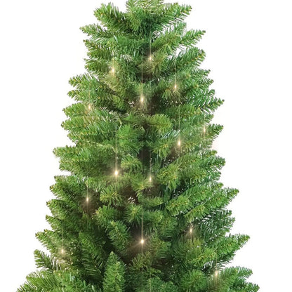 2  Pack 3 FT Pre-Lit Christmas Tree w/ 70 Lights 160 Tips, Hinged Artificial Holiday Xmas Christmas Decoration, Green
