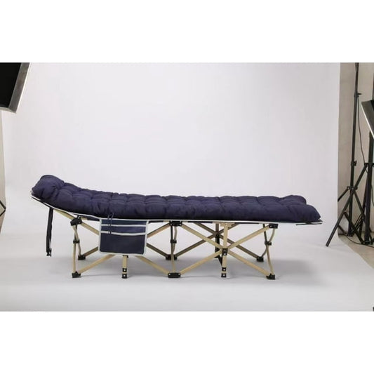 Portable Camping Cot with Mattress, Folding Camp Bed