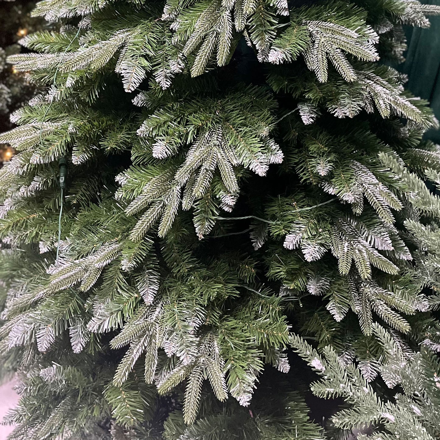 7 FT Christmas Tree ,with PE Branch 1249 Tips, Hinged Artificial Holiday Xmas Christmas Decoration, Metal Base Stand, Green