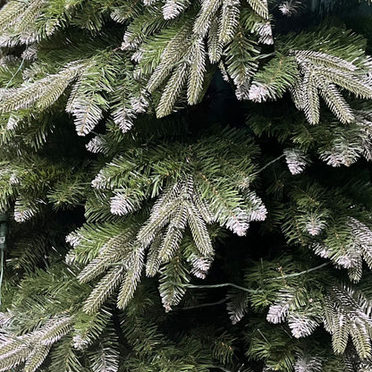 7 FT Christmas Tree ,with PE Branch 1249 Tips, Hinged Artificial Holiday Xmas Christmas Decoration, Metal Base Stand, Green