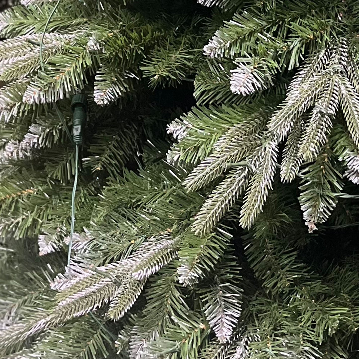 7 FT Christmas Tree ,with PE Branch 1249 Tips, Hinged Artificial Holiday Xmas Christmas Decoration, Metal Base Stand, Green