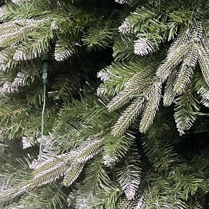 7 FT Christmas Tree ,with PE Branch 1249 Tips, Hinged Artificial Holiday Xmas Christmas Decoration, Metal Base Stand, Green