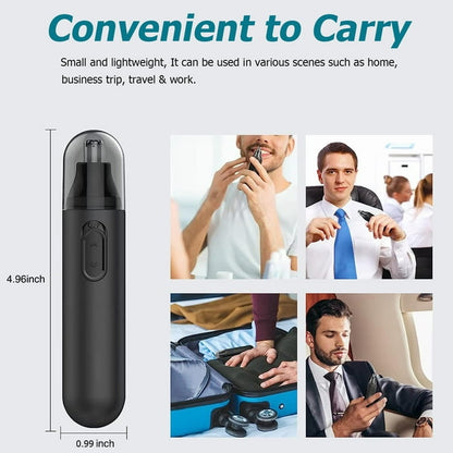 iFanze Nose Hair Trimmer, Multifunctional Design Nose Ear Eyebrow Beard Facial Hair Trimmer for Men Women, Cordless, Battery Powered, 1 Piece