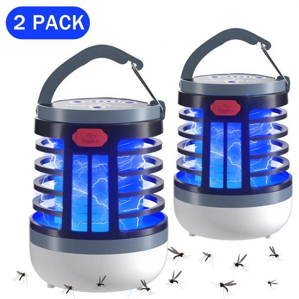 Mosquito Zapper Killer with Handle, Waterproof Insect Fly Trap for Home, Patio, Backyard, Camping