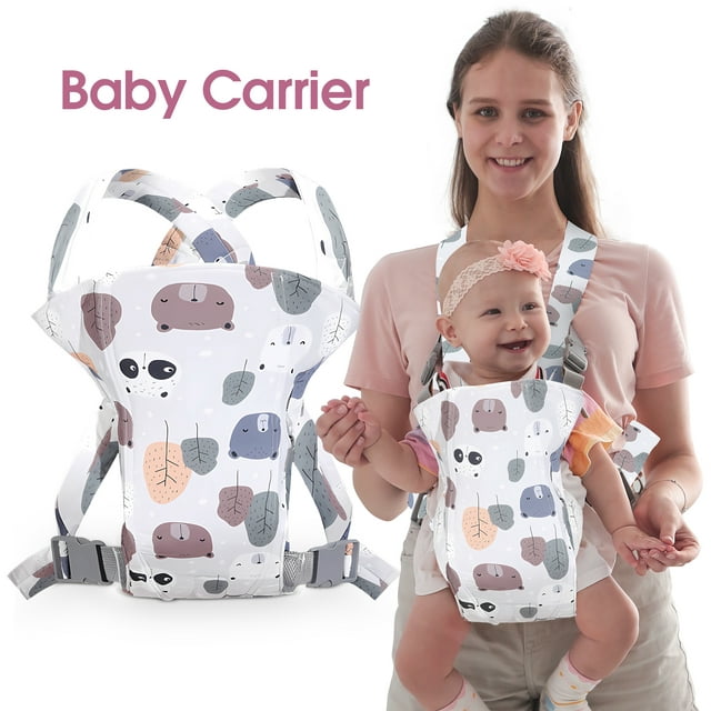 iFanze 4 in 1 Baby Carrier, Infant Wraps Carrier Ergonomic Baby Carrier Backpack, Newborn Carrier for Baby Carrier Newborn to Toddler, Colorful
