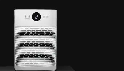 Olansi A2D Air Purifier, Air Cleaner with LCD Display Timer Function, H13 True HEPA Filter, Super Quiet, Dust TVOC Odor Reducer, 215 Sqft, White
