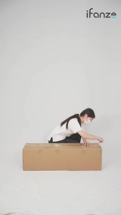 Ifanze 9ft Snow Flocked Christmas Tree with 2028 Tips, Artificial Snowy Xmas Pine Tree with Reinforced Metal Base for Home Office Party Holiday Decorations ,White(NO Light)